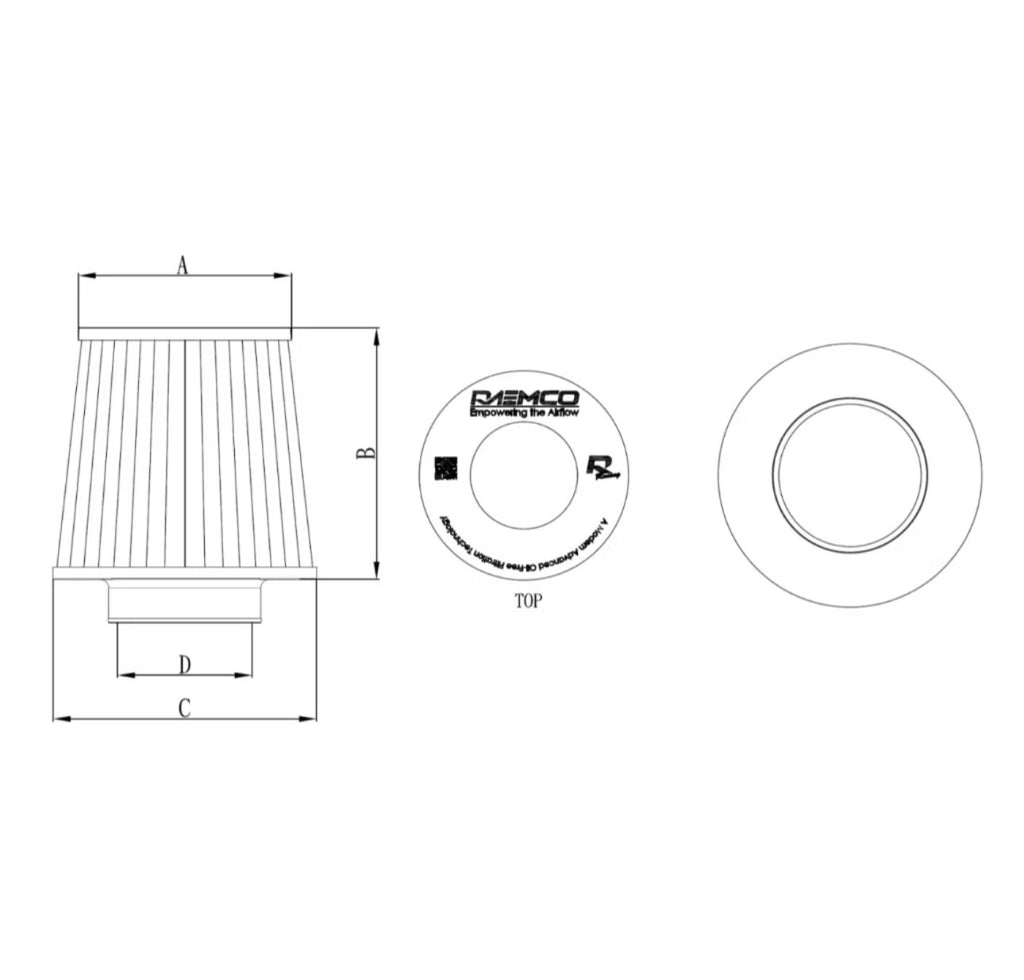 RAEMCO 雙進氣競技 香菇頭鋁上蓋 60mm 76mm 77mm 80mm